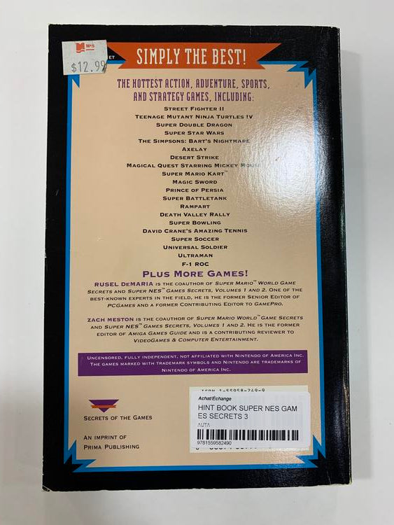 HINT BOOK SUPER SMASH BROS. MELEE (usagé)