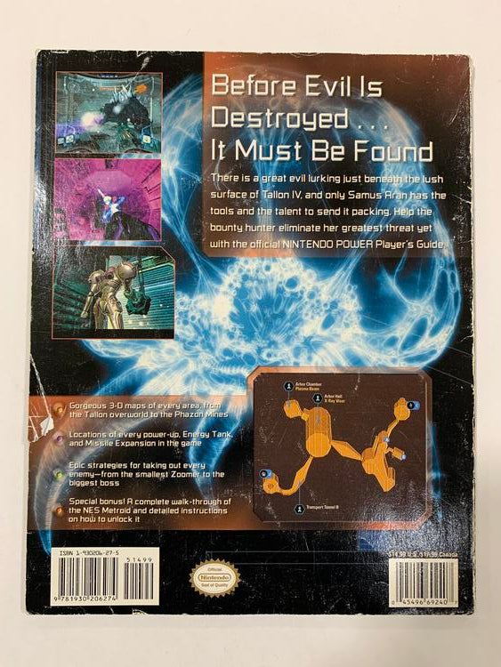 HINT BOOK METROID PRIME OFFICIAL NINTENDO PLAYER'S GUIDE
