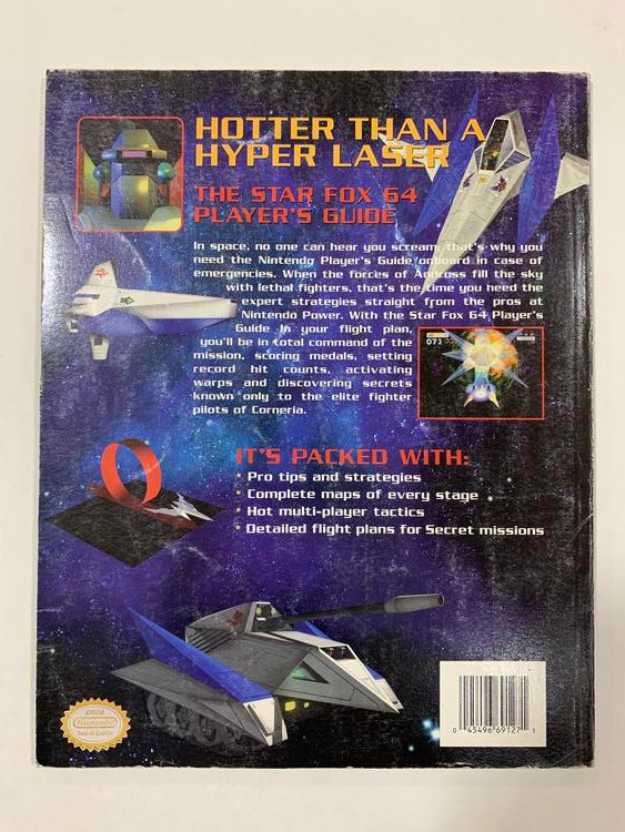 HINT BOOK STAR FOX 64 OFFICIAL NINTENDO PLAYER'S GUIDE
