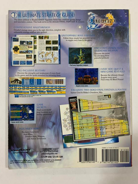 HINT BOOK FINAL FANTASY X (usagé)