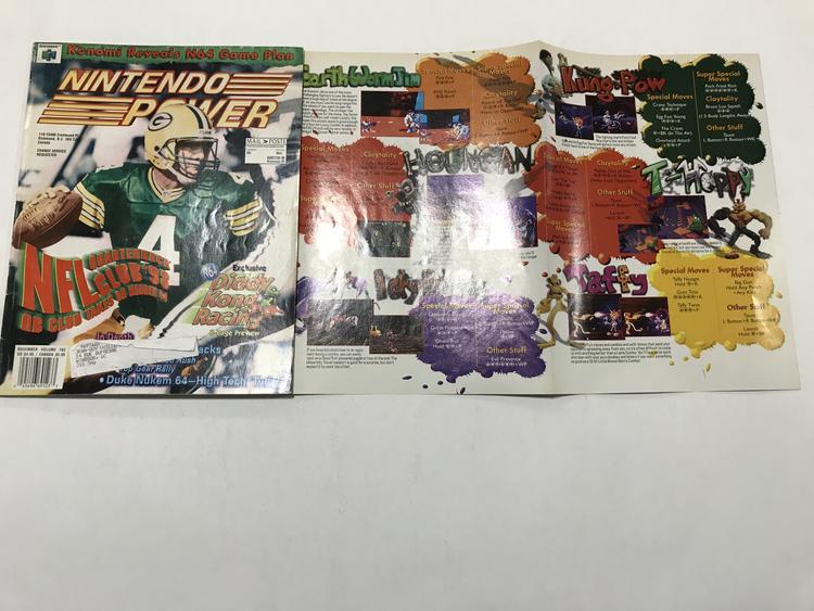 NINTENDO POWER GAMER MAGAZINE VOLUME 102 WITH POSTER - NFL QUARTERBACK CLUB
