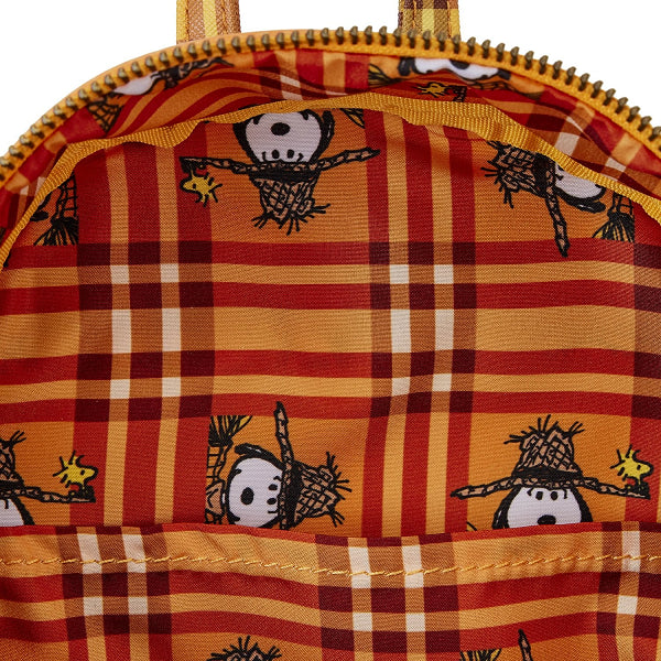 LOUNGEFLY PEANUTS SNOOPY SCARECROW COSPLAY BACKPACK (usagé)