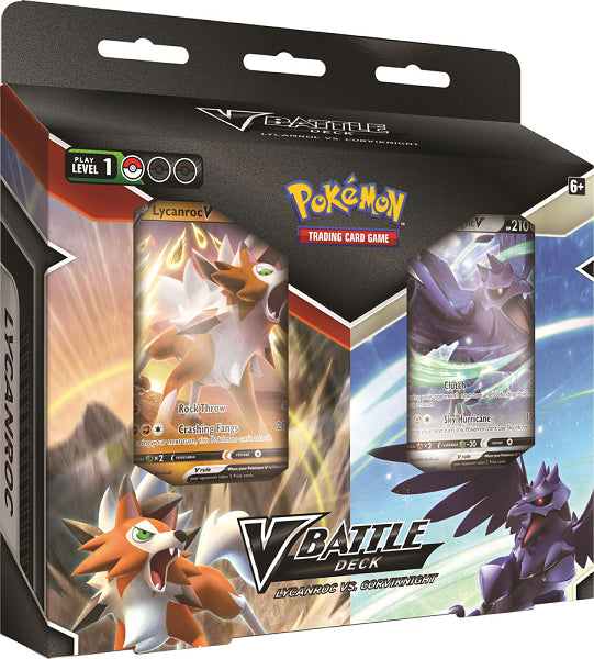 V BATTLE DECK BUNDLE LYCANROC VS CORVIKNIGHT