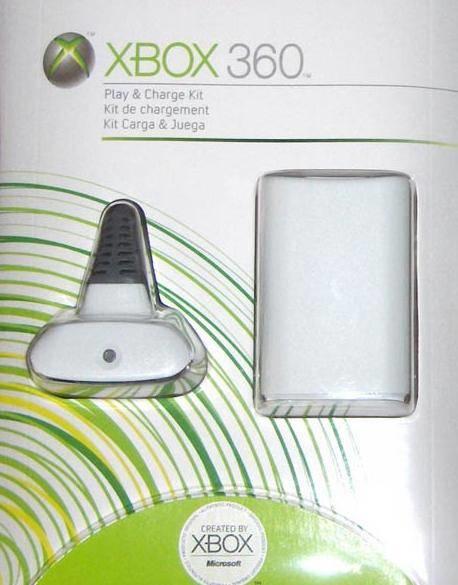 PLAY & CHARGE KIT WHITE MICROSOFT (XBOX 360)