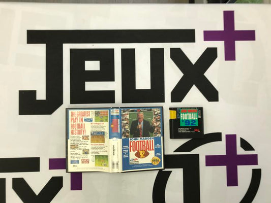 JOHN MADDEN FOOTBALL 92 (WITH BOX)