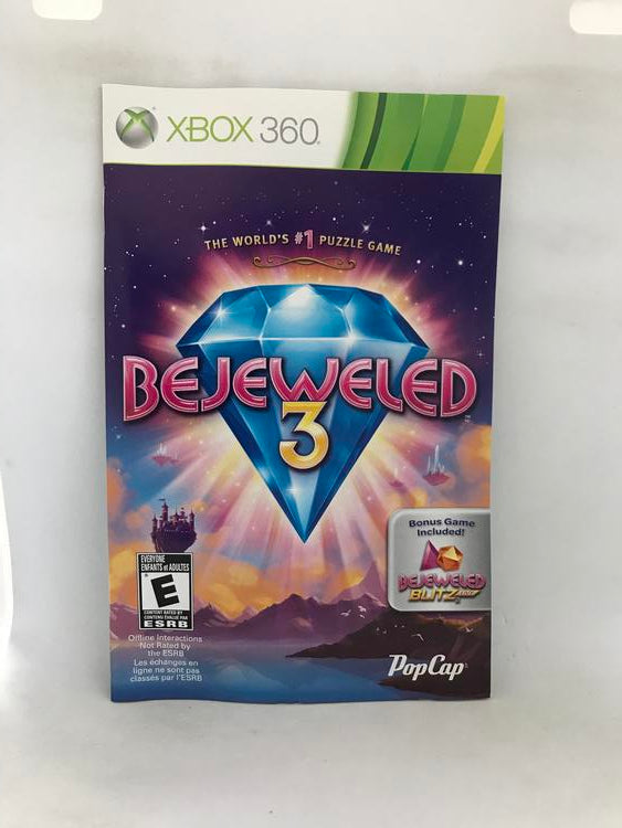 BEJEWELED 3 (COMPLETE IN BOX) (usagé)