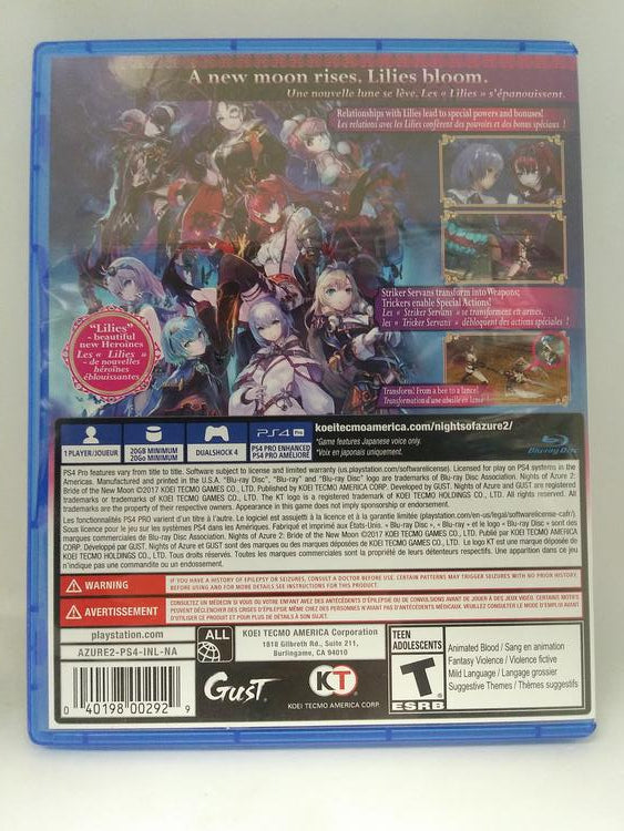 NIGHTS OF AZURE 2 BRIDE OF THE NEW MOON (usagé)