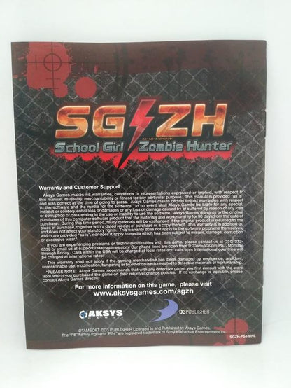 SCHOOL GIRL ZOMBIE HUNTER (usagé)