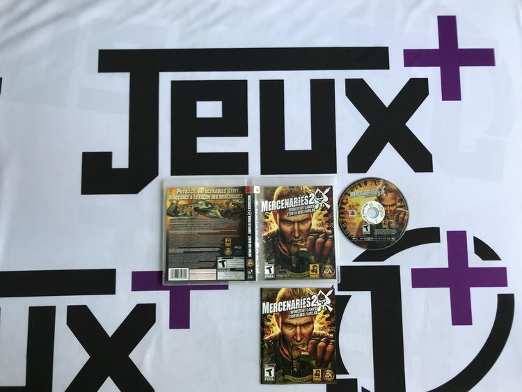 MERCENARIES 2 WORLD IN FLAMES (WITH BOX) (usagé)