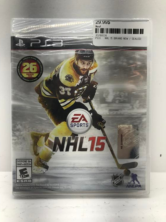 NHL 15 (BRAND NEW / SEALED) (usagé)