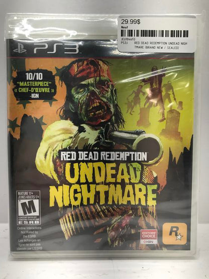 RED DEAD REDEMPTION UNDEAD NIGHTMARE (BRAND NEW / SEALED) (usagé)