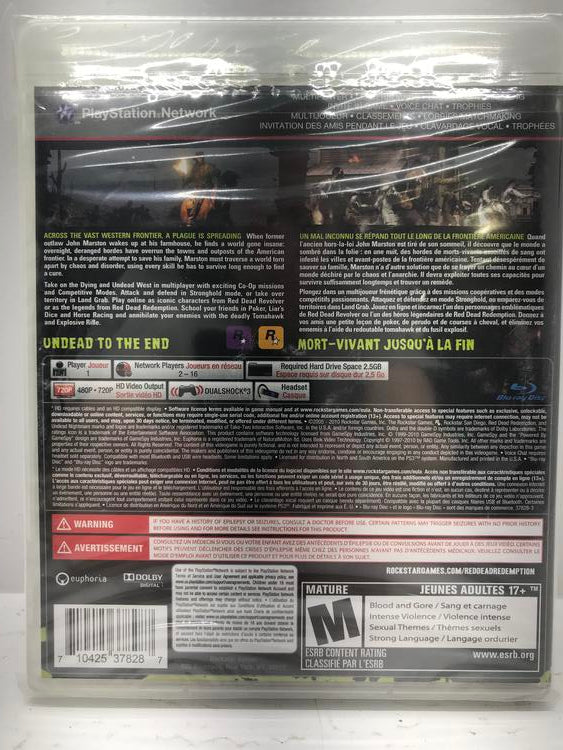 RED DEAD REDEMPTION UNDEAD NIGHTMARE (BRAND NEW / SEALED) (usagé)