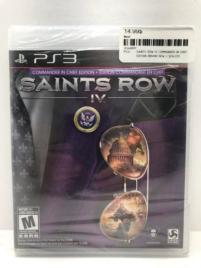 SAINTS ROW IV COMMANDER IN CHIEF EDITION (BRAND NEW / SEALED)