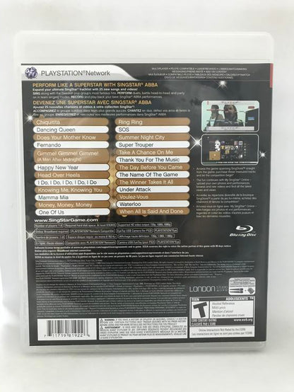 SINGSTAR ABBA GAME ONLY (COMPLETE IN BOX) (usagé)