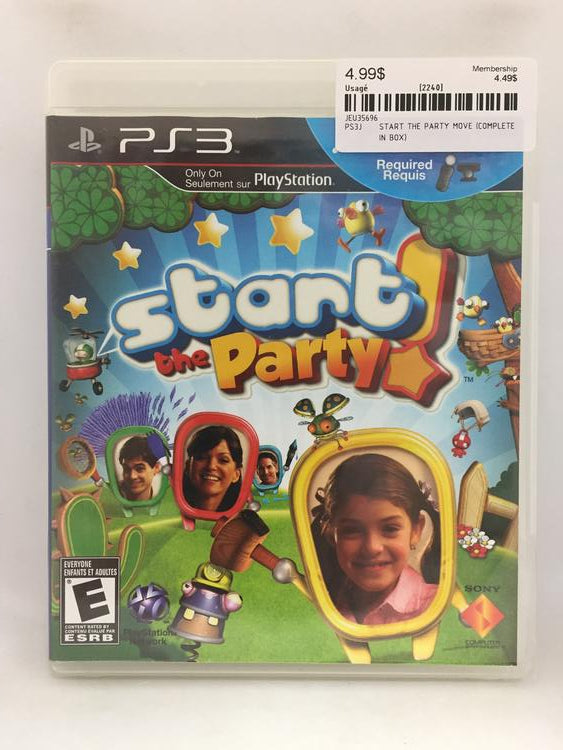 START THE PARTY MOVE (COMPLETE IN BOX) (usagé)