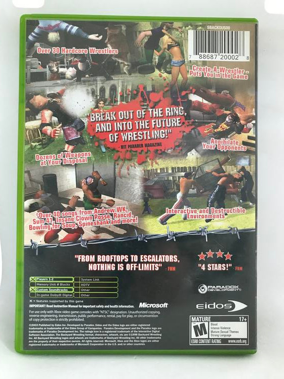 BACKYARD WRESTLING (COMPLETE IN BOX) (usagé)
