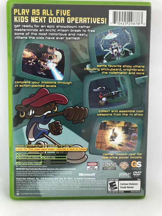 CODENAME KIDS NEXT DOOR OPERATION VIDEOGAME (COMPLETE IN BOX) (usagé)