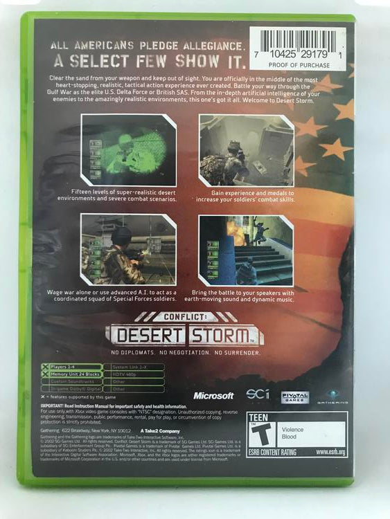 CONFLICT DESERT STORM PLATINUM HITS (WITH BOX) (usagé)