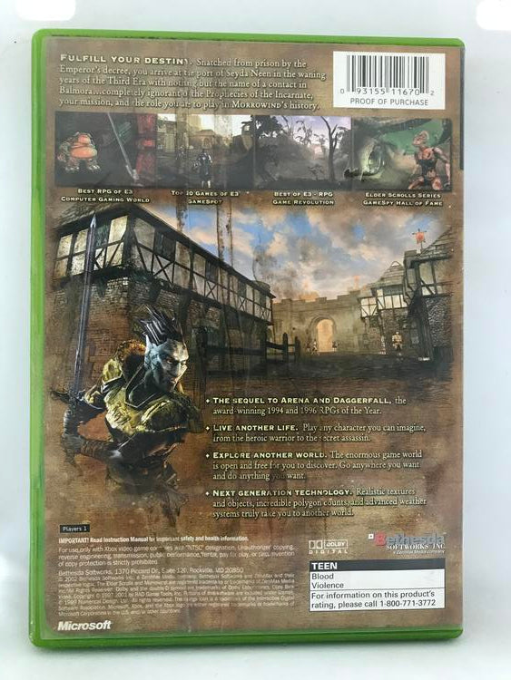 THE ELDER SCROLLS III MORROWIND (WITH BOX) (usagé)
