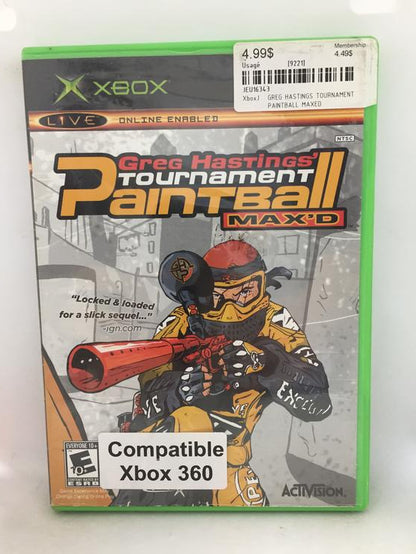 GREG HASTINGS TOURNAMENT PAINTBALL MAXED (WITH BOX) (usagé)