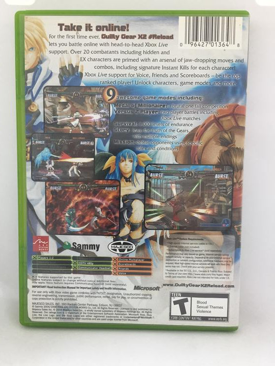GUILTY GEAR X2 RELOAD (WITH BOX) (usagé)