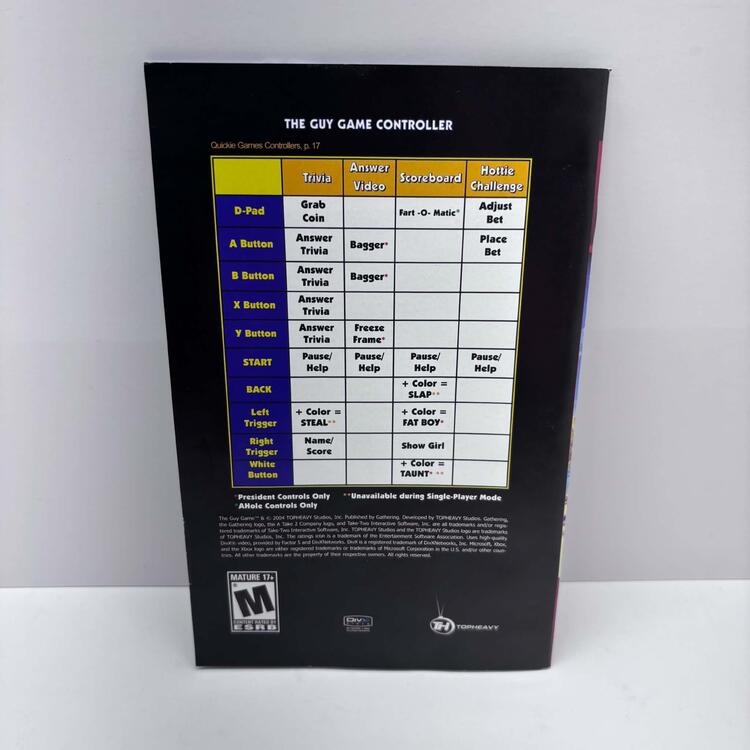 THE GUY GAME (COMPLETE IN BOX)