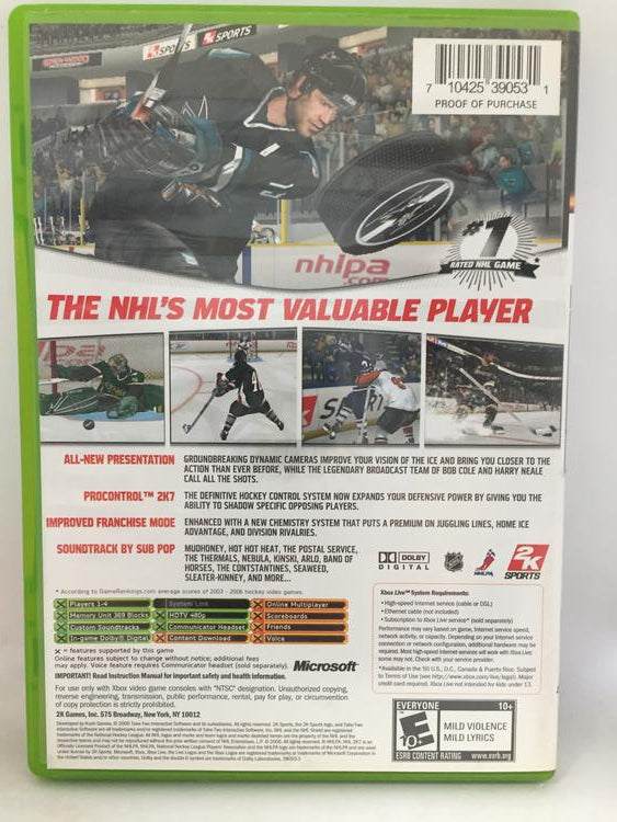 NHL 2K7 (COMPLETE IN BOX) (usagé)