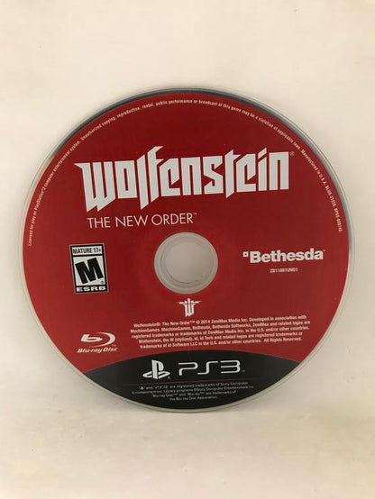 WOLFENSTEIN THE NEW ORDER (CD ONLY) (usagé)