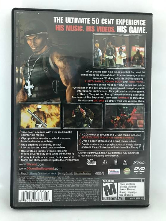 50 CENT BULLETPROOF (WITH BOX) (used)