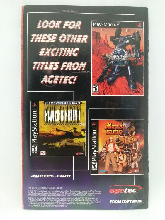 ARMORED CORE 2 ANOTHER AGE (COMPLETE IN BOX) (used)