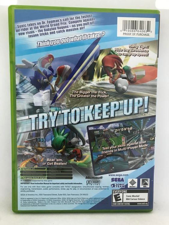 SONIC RIDERS (WITH BOX) (usagé)