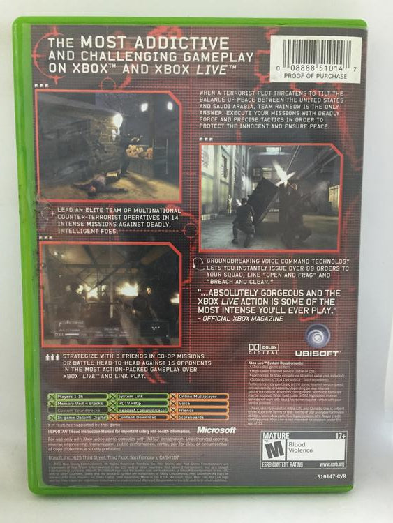 TOM CLANCY'S RAINBOW SIX 3 (COMPLETE IN BOX) (usagé)