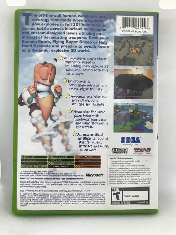 WORMS 3D (COMPLETE IN BOX) (usagé)