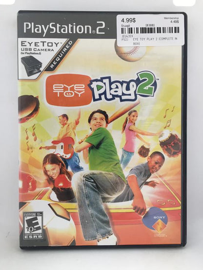 EYE TOY PLAY 2 (COMPLETE IN BOX) (used)