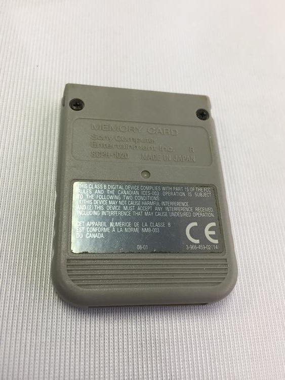 MEMORY CARD GREY SONY (WITH BOX) (PS1) (usagé)