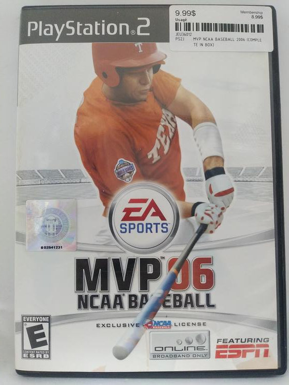 MVP NCAA BASEBALL 2006 (COMPLETE IN BOX) (usagé)