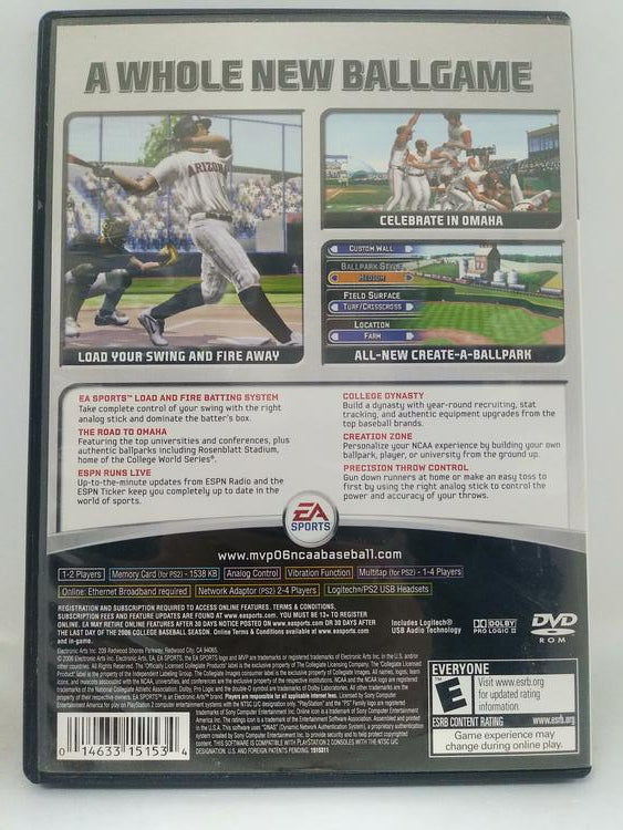 MVP NCAA BASEBALL 2006 (COMPLETE IN BOX) (usagé)
