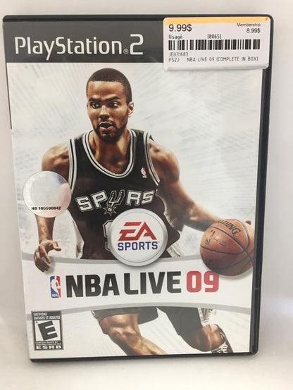 NBA LIVE 09 (COMPLETE IN BOX) (usagé)