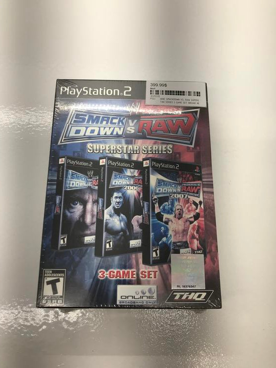 WWE SMACKDOWN VS. RAW SUPERSTAR SERIES 3 GAME SET (BRAND NEW / SEALED) (usagé)