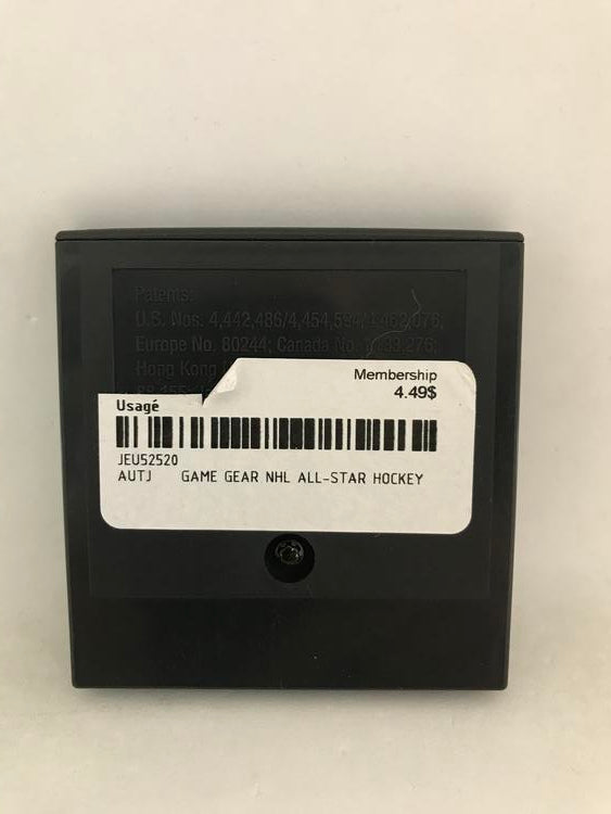 GAME GEAR NHL ALL-STAR HOCKEY (usagé)
