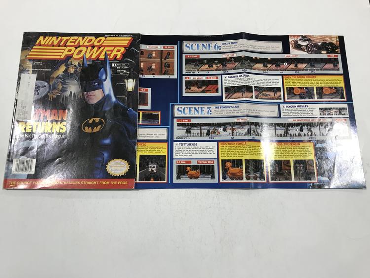 NINTENDO POWER GAMER MAGAZINE VOLUME 48 WITH POSTER - BATMAN RETURNS (usagé)