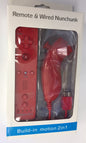 CONTROLLER REMOTE & NUNCHUK RED BUNDLE JOBBER (Wii) (usagé)