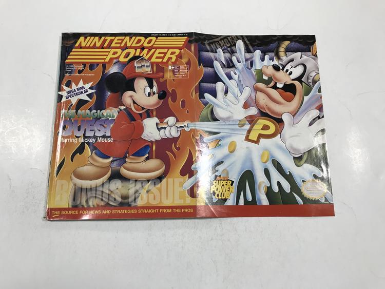 NINTENDO POWER GAMER MAGAZINE VOLUME 44 WITH POSTER - MAGICAL QUEST STARRING MICKEY MOUSE (usagé)