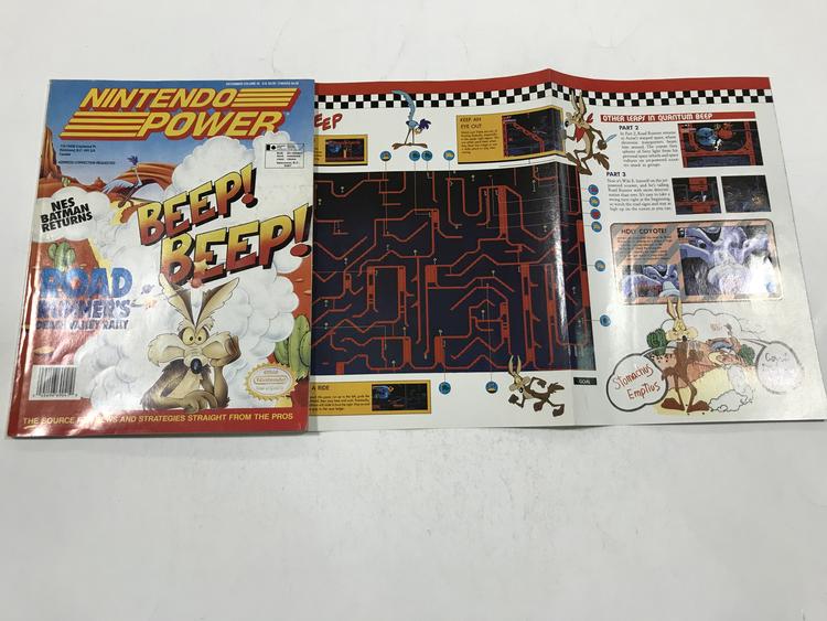 NINTENDO POWER GAMER MAGAZINE VOLUME 43 WITH POSTER - ROAD RUNNER'S DEATH VALLEY RALLY (usagé)