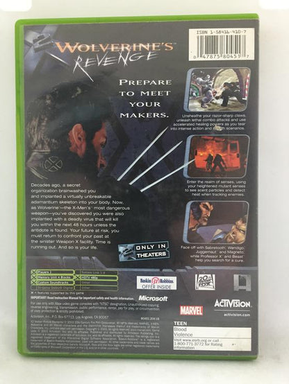 X-MEN 2 WOLVERINE'S REVENGE (COMPLETE IN BOX) (usagé)