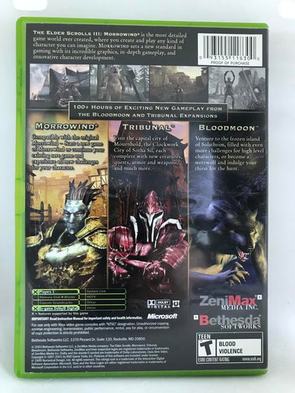 THE ELDER SCROLLS III MORROWIND GAME OF THE YEAR EDITION (COMPLETE IN BOX) (usagé)
