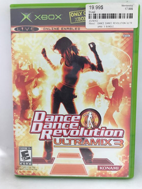 DANCE DANCE REVOLUTION ULTRAMIX 3 BUNDLE (WITHOUT BOX) (usagé)