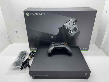 XBOX ONE X BLACK - 1TB (WITH BOX)