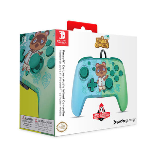 CONTROLLER FACEOFF DELUXE ANIMAL CROSSING WIRED (SWITCH) (usagé)