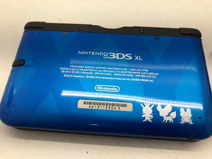 NINTENDO 3DS XL POKEMON XERNEAS / YVELTAL BLUE EDITION  + SD CARD + CASE